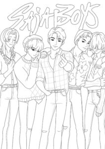 Desenho de Saja Boys Desenho Colorir Imprimir 58