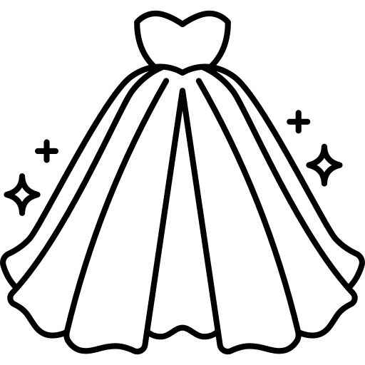 Desenho de Vestido Desenho Colorir Imprimir 09