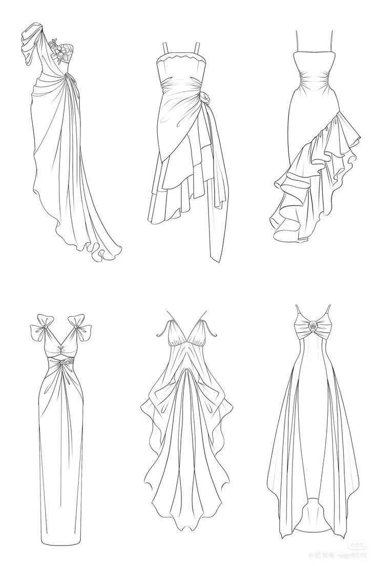 Desenho de Vestido Desenho Colorir Imprimir 22