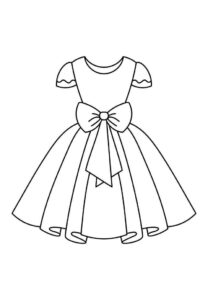 Desenho de Vestido Desenho Colorir Imprimir 26
