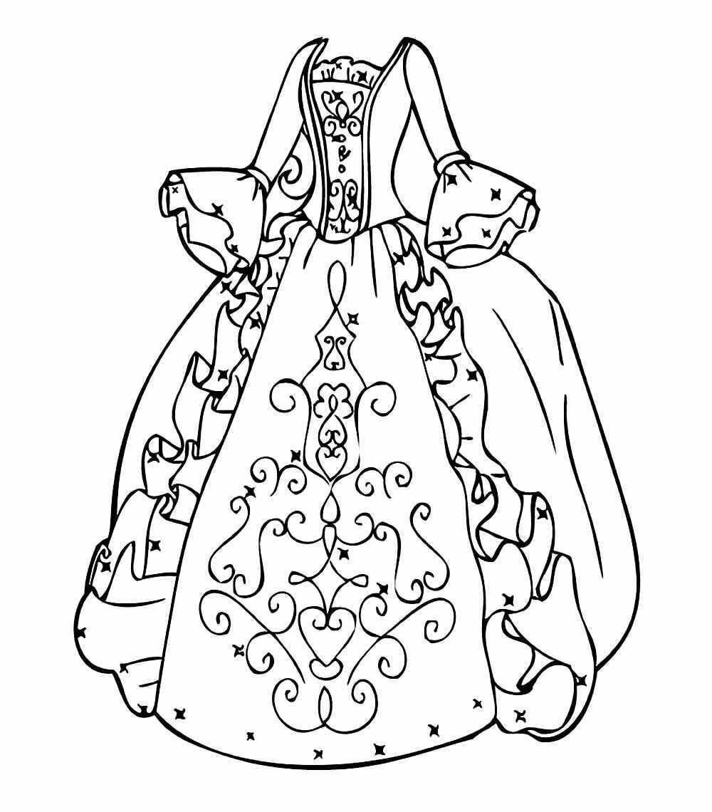 Desenho de Vestido Desenho Colorir Imprimir 28