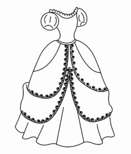 Desenho de Vestido Desenho Colorir Imprimir 39