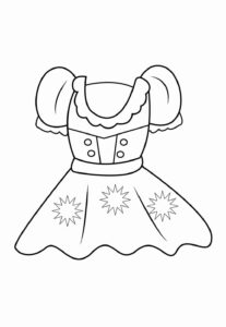 Desenho de Vestido Desenho Colorir Imprimir 42