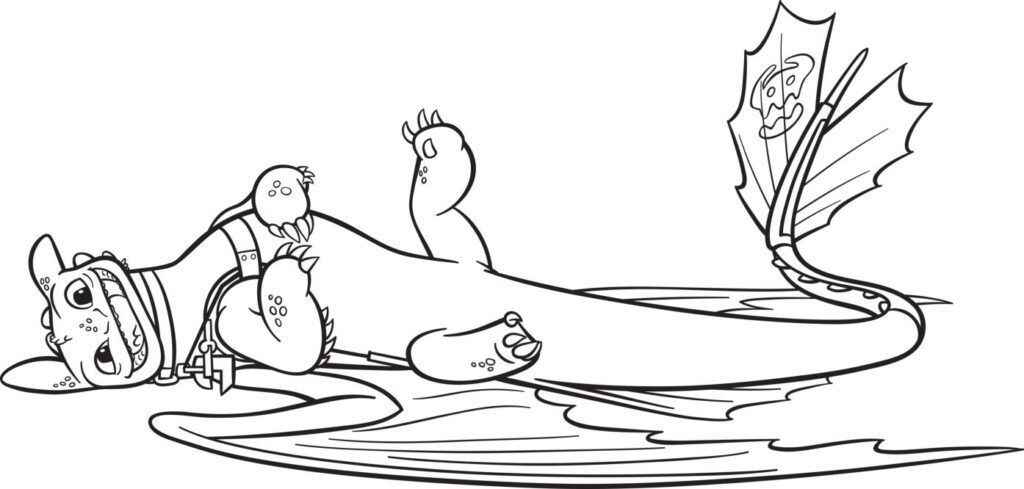 Desenho de Banguela Desenho Colorir Imprimir 02