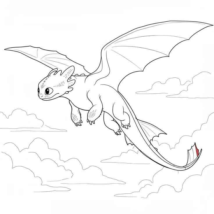 Desenho de Banguela Desenho Colorir Imprimir 03