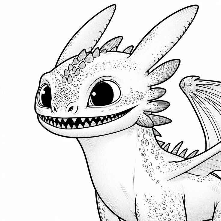 Desenho de Banguela Desenho Colorir Imprimir 07