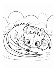 Desenho de Banguela Desenho Colorir Imprimir 08