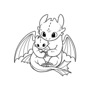 Desenho de Banguela Desenho Colorir Imprimir 11