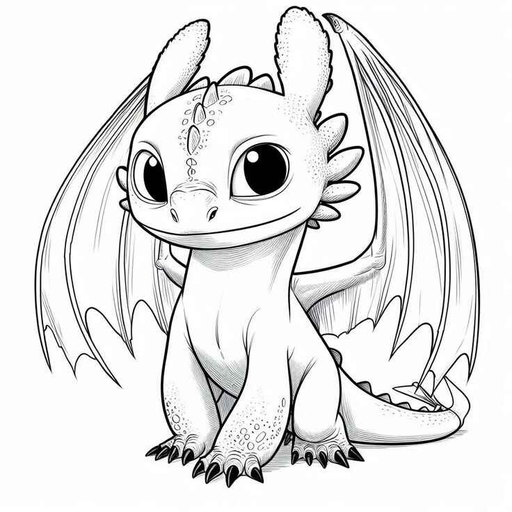 Desenho de Banguela Desenho Colorir Imprimir 12