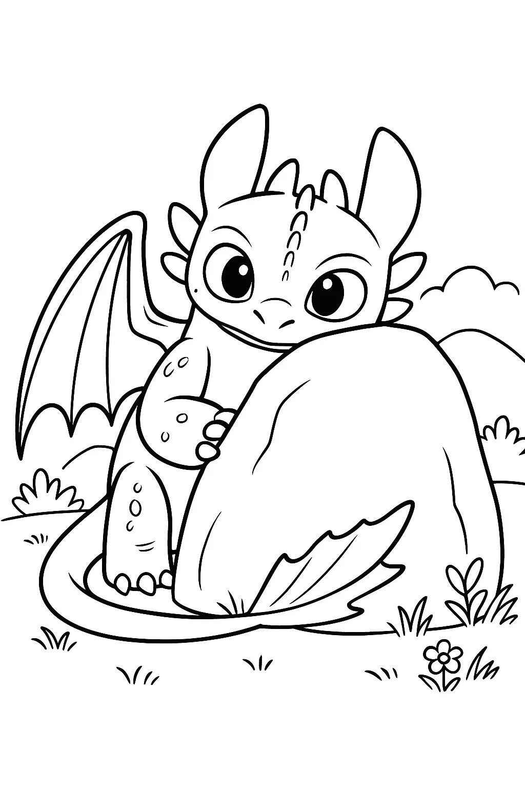 Desenho de Banguela Desenho Colorir Imprimir 15