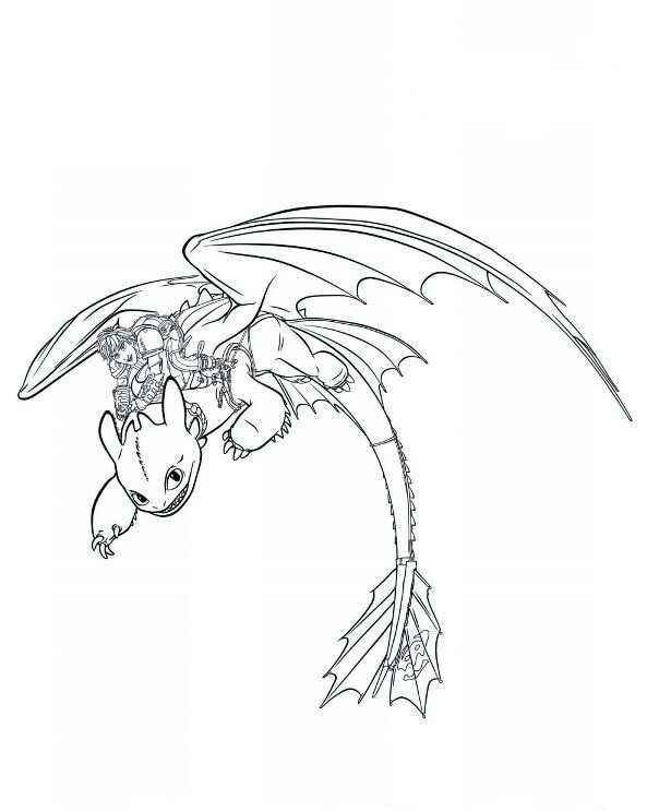 Desenho de Banguela Desenho Colorir Imprimir 16