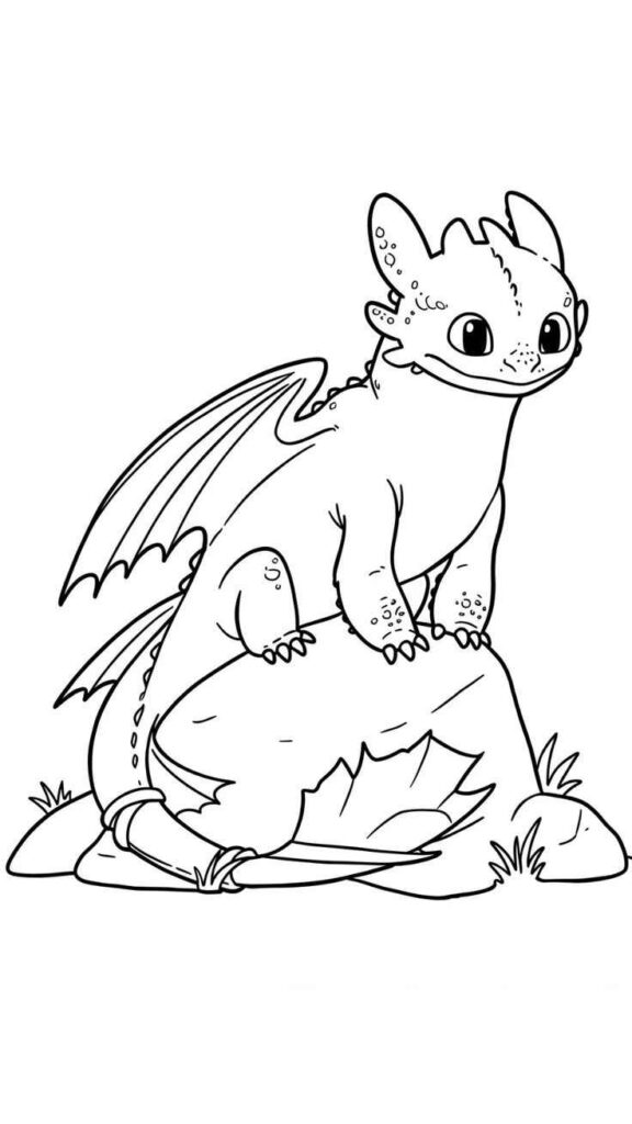 Desenhos do Banguela para Imprimir e Colorir