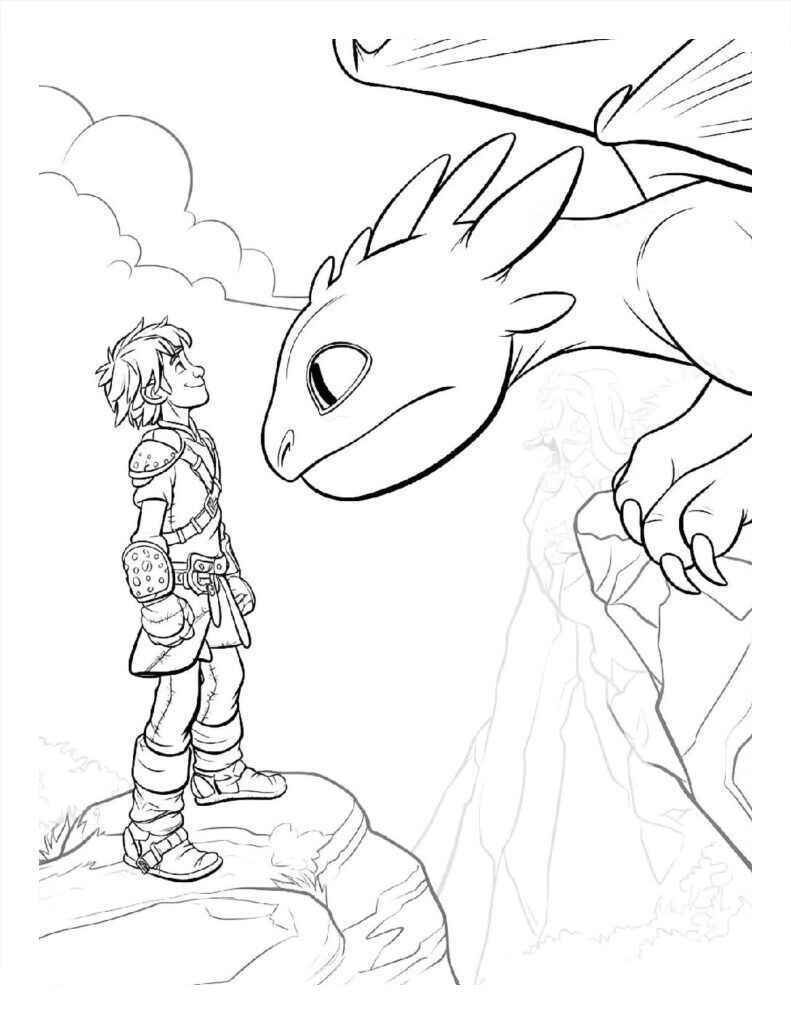 Desenho de Banguela Desenho Colorir Imprimir 23