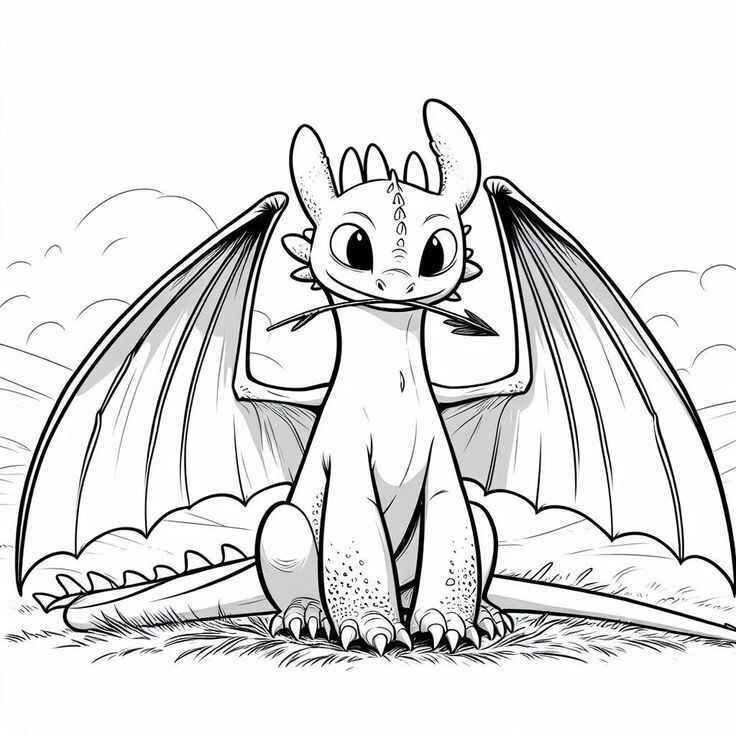 Desenho de Banguela Desenho Colorir Imprimir 31