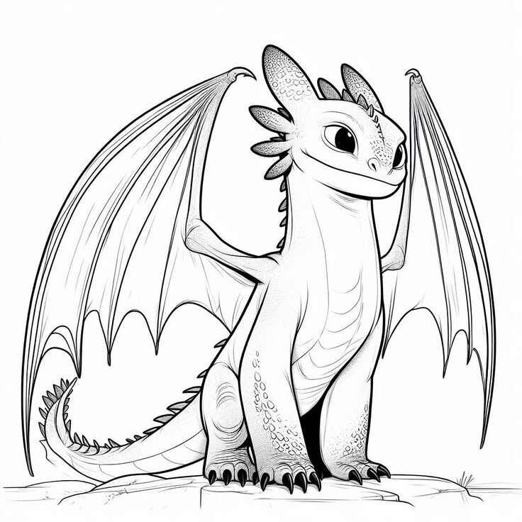 Desenho de Banguela Desenho Colorir Imprimir 32