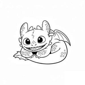 Desenho de Banguela Desenho Colorir Imprimir 34