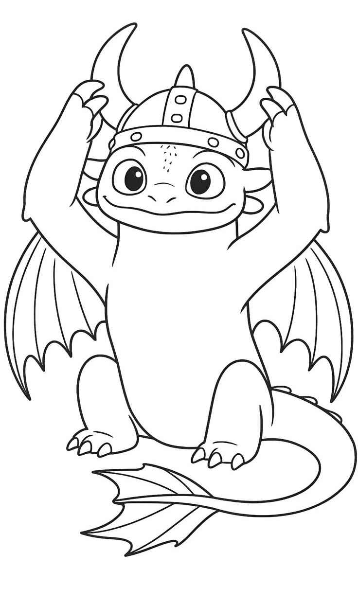 Desenho de Banguela Desenho Colorir Imprimir 35