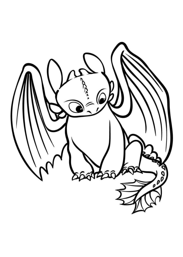 Desenhos do Banguela para Imprimir e Colorir
