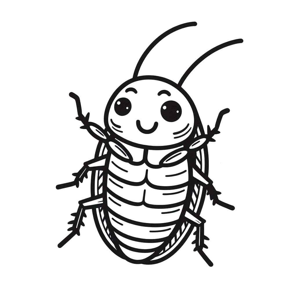 Desenho de Barata Desenho Colorir Imprimir 10