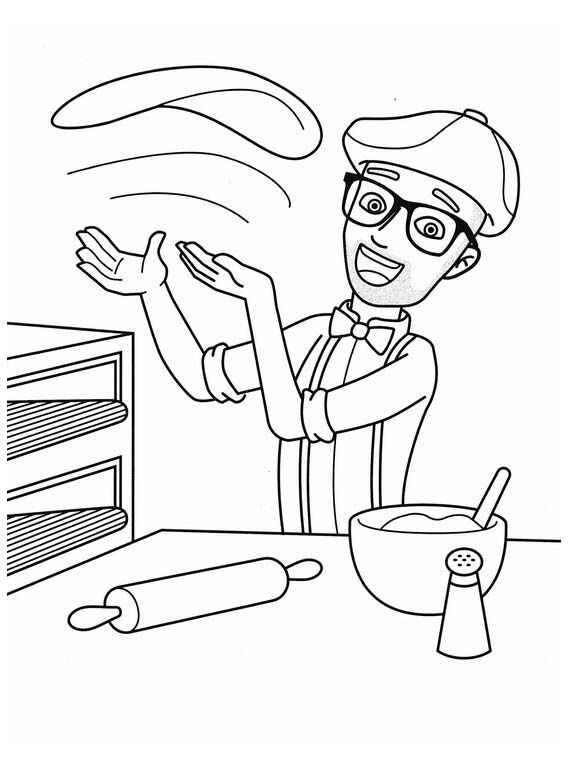 Desenho de Blippi Desenho Colorir Imprimir 03