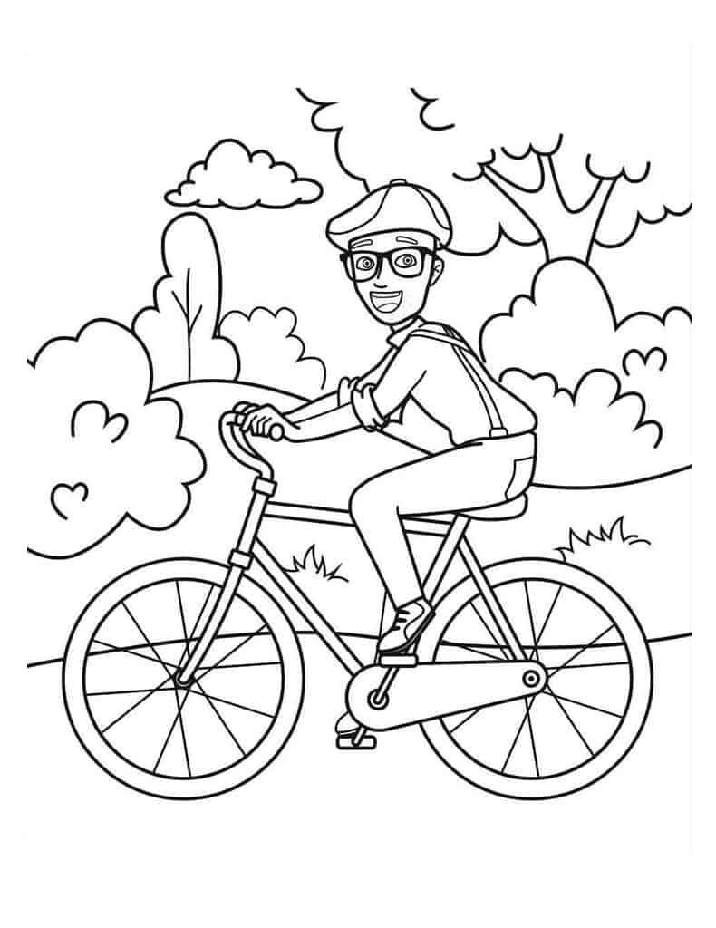 Desenho de Blippi Desenho Colorir Imprimir 09