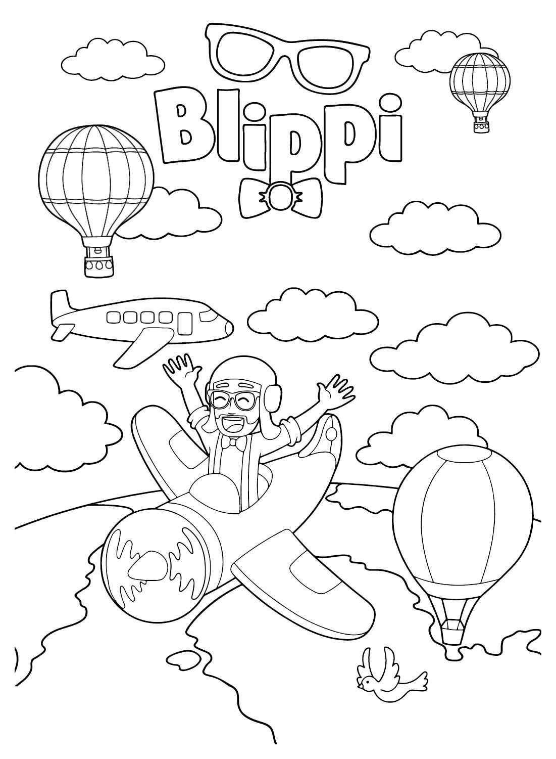 Desenho de Blippi Desenho Colorir Imprimir 11