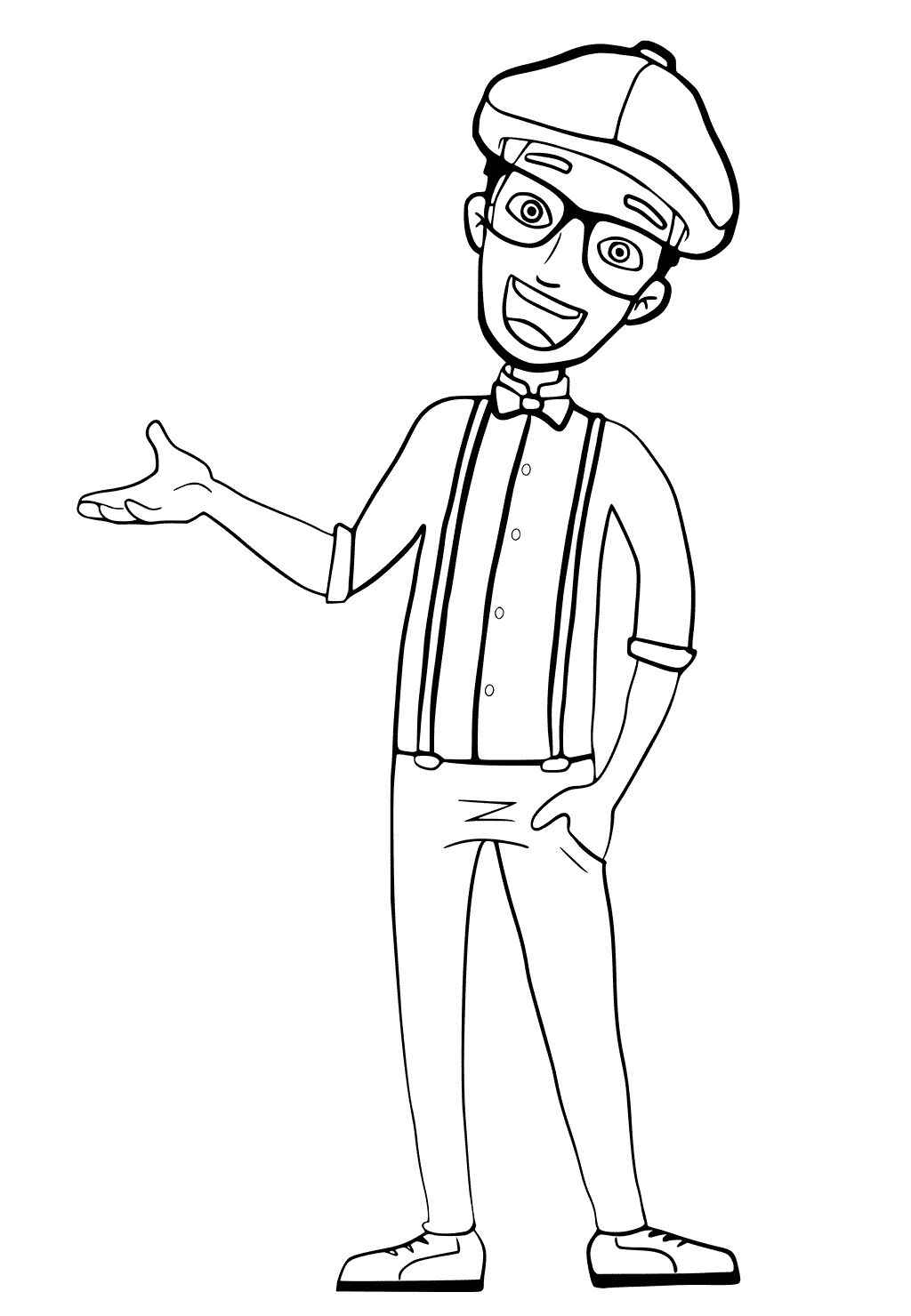 Desenho de Blippi Desenho Colorir Imprimir 14