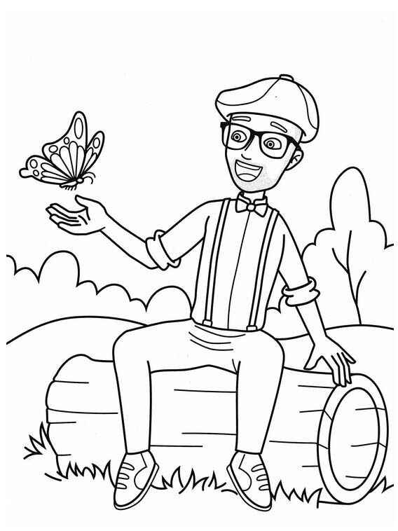 Desenho de Blippi Desenho Colorir Imprimir 16