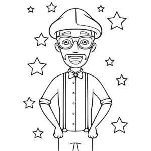 Desenho de Blippi Desenho Colorir Imprimir 25