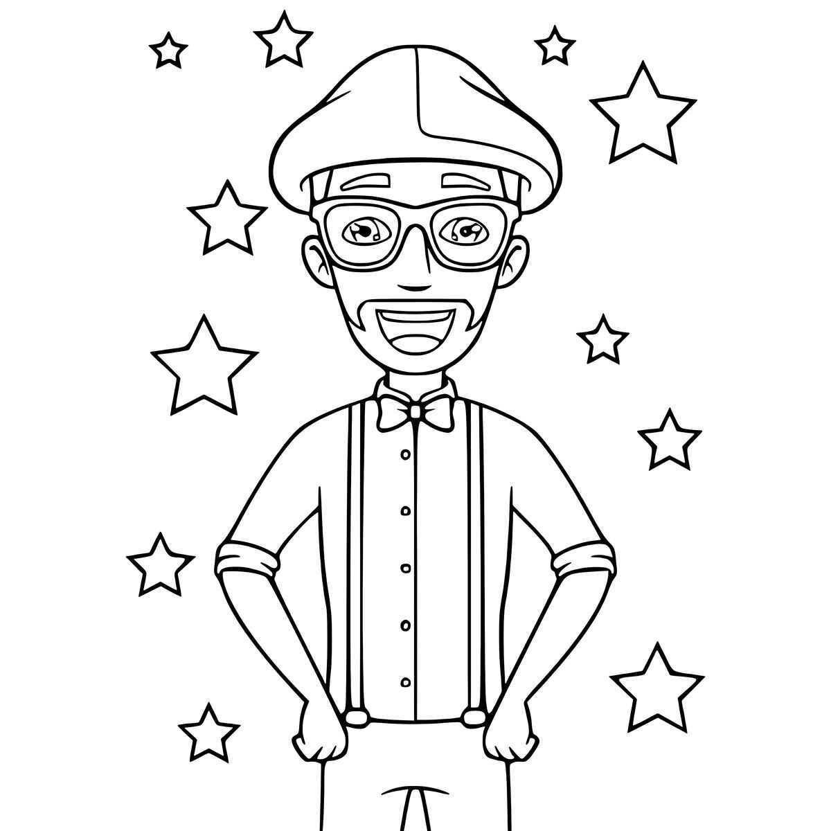 Desenho de Blippi Desenho Colorir Imprimir 25