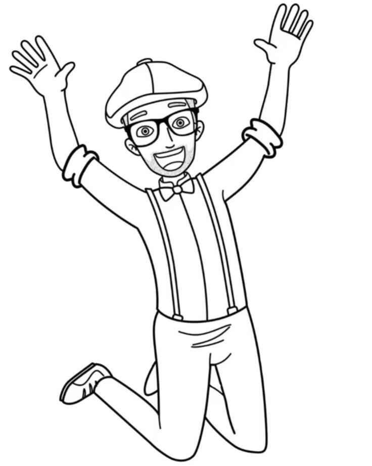 Desenho de Blippi Desenho Colorir Imprimir 26
