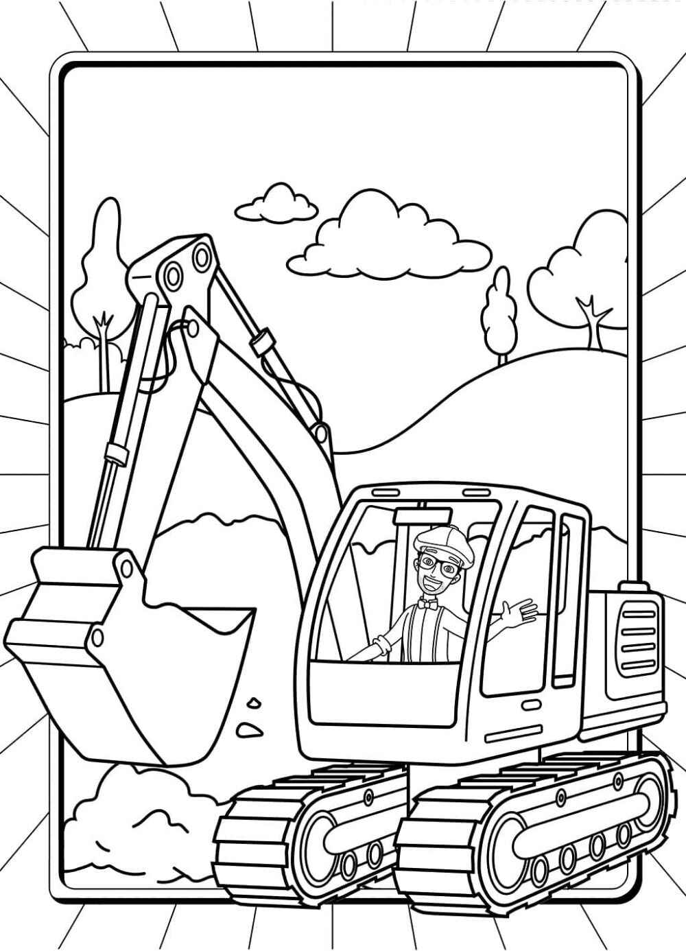 Desenho de Blippi Desenho Colorir Imprimir 27