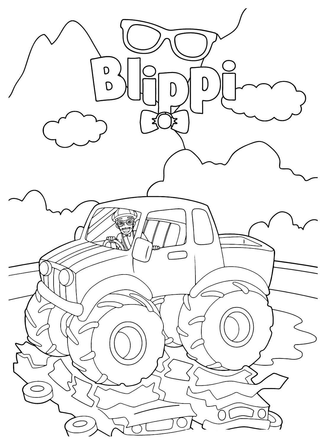 Desenho de Blippi Desenho Colorir Imprimir 28