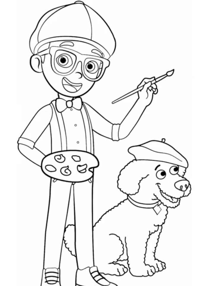 Desenho de Blippi Desenho Colorir Imprimir 31