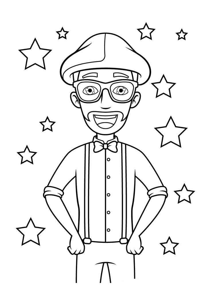 Desenho de Blippi Desenho Colorir Imprimir 32