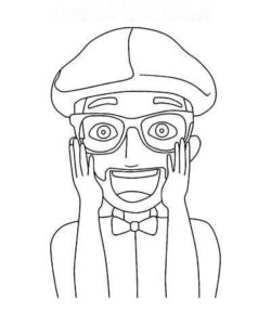 Desenho de Blippi Desenho Colorir Imprimir 33