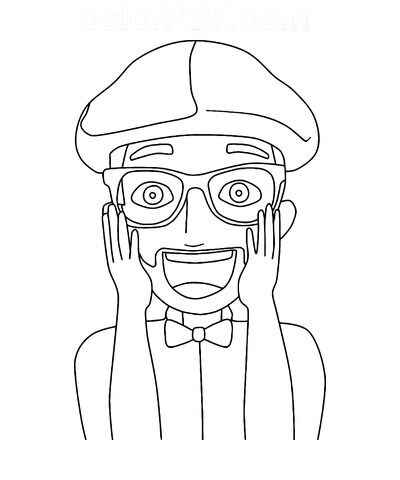 Desenho de Blippi Desenho Colorir Imprimir 33