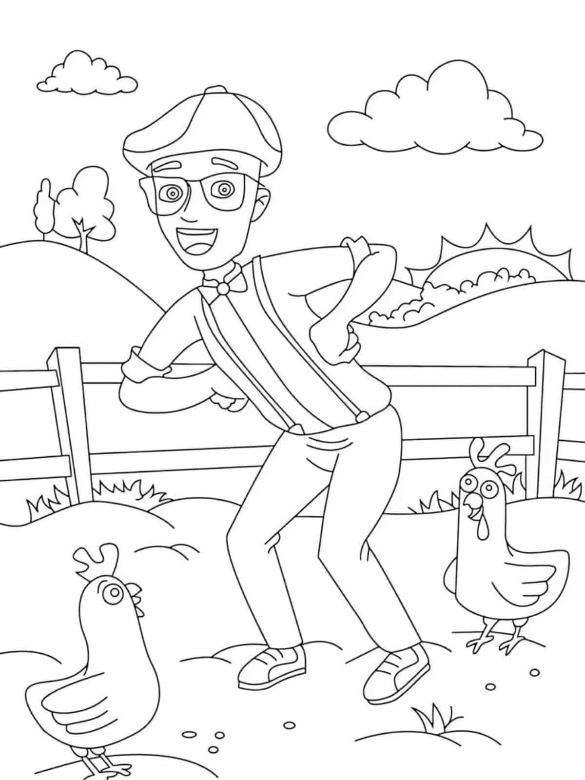 Desenho de Blippi Desenho Colorir Imprimir 46