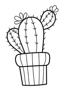 Desenho de Cactos Desenho Colorir Imprimir 11