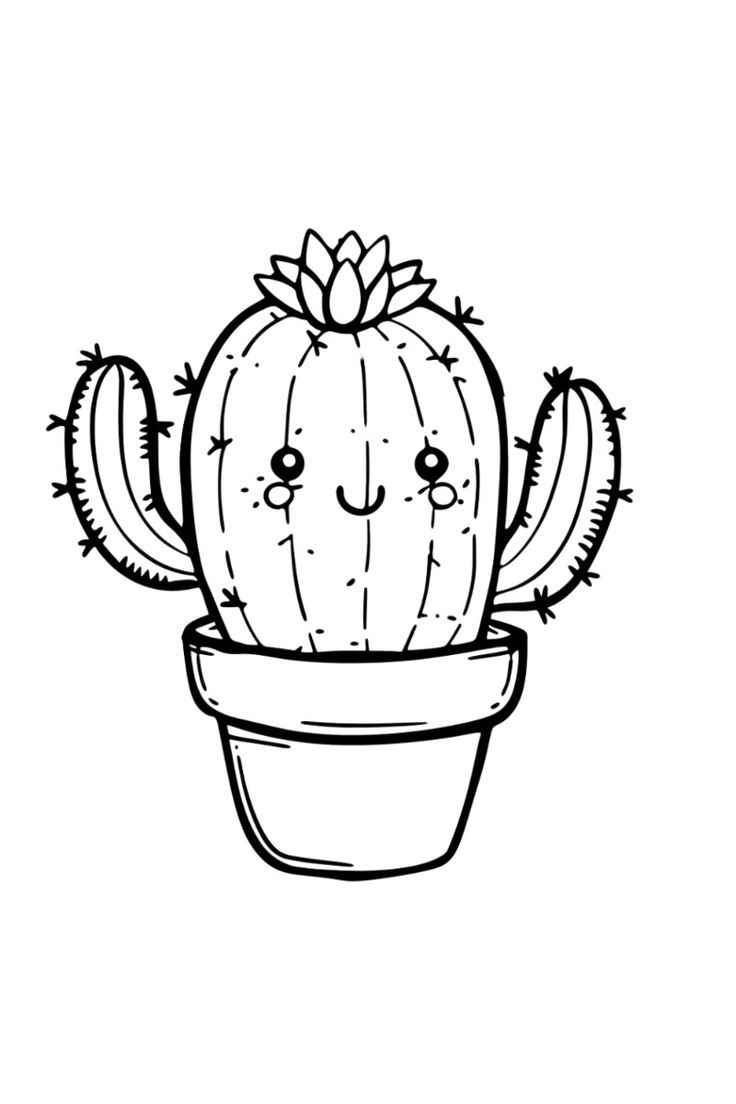 Desenho de Cactos Desenho Colorir Imprimir 13