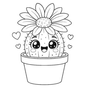 Desenho de Cactos Desenho Colorir Imprimir 15