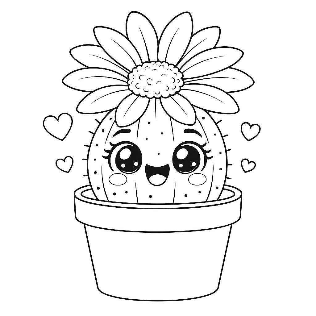 Desenho de Cactos Desenho Colorir Imprimir 15