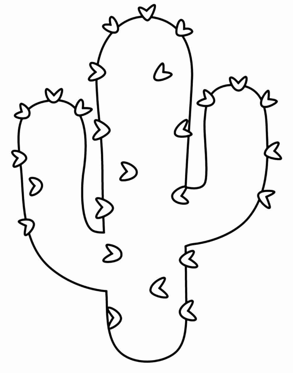 Desenho de Cactos Desenho Colorir Imprimir 21