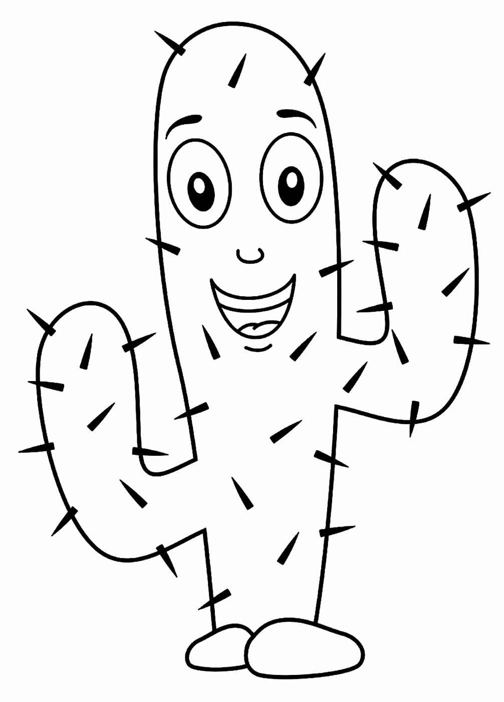 Desenho de Cactos Desenho Colorir Imprimir 23