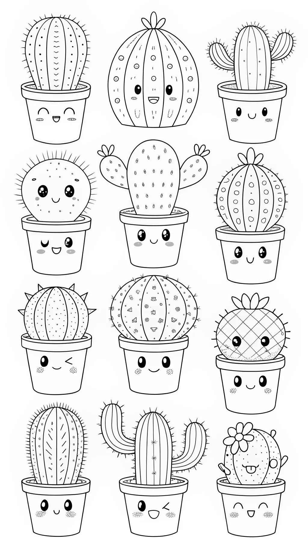 Desenho de Cactos Desenho Colorir Imprimir 29