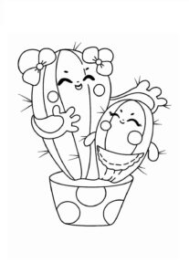 Desenho de Cactos Desenho Colorir Imprimir 30