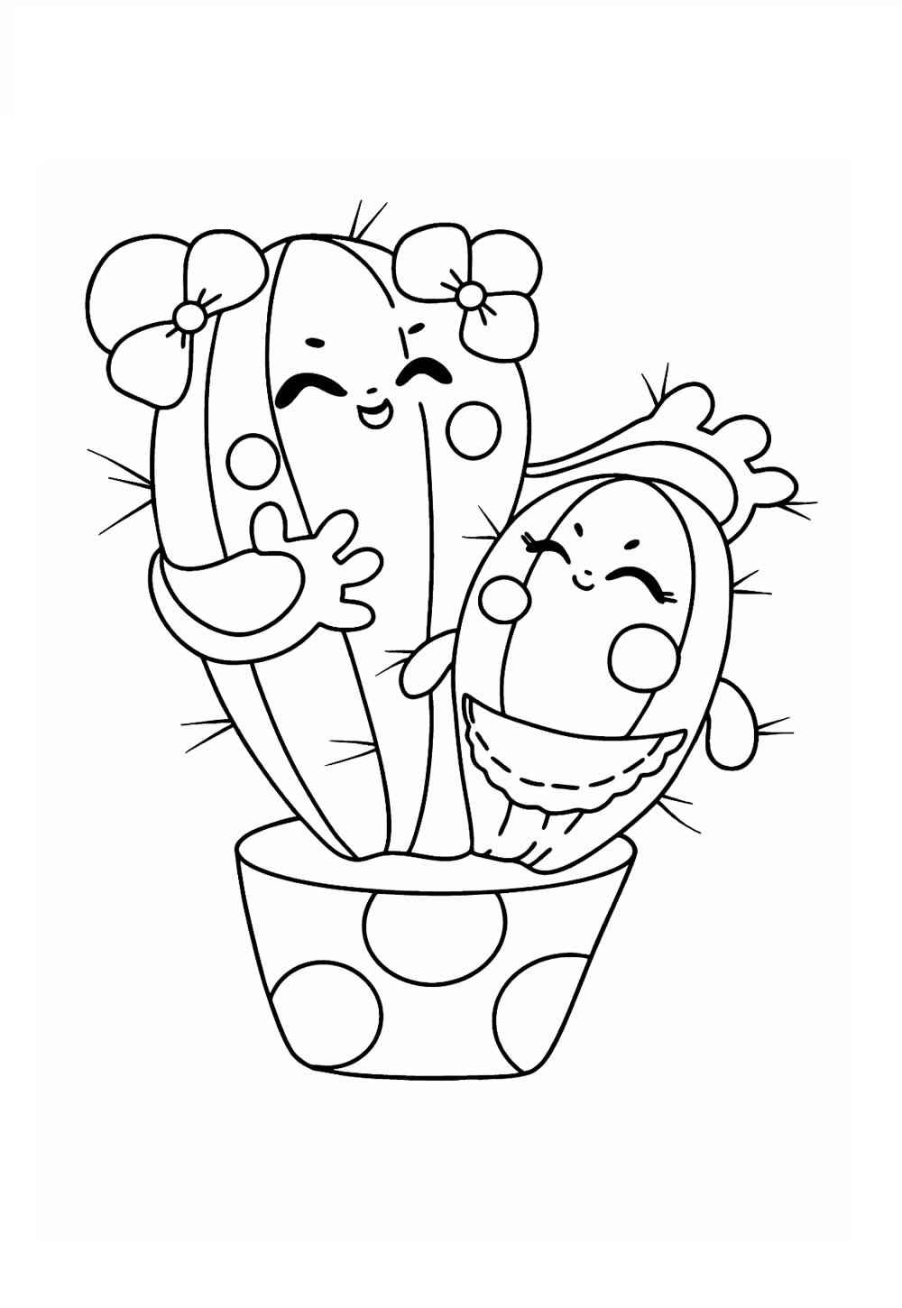 Desenho de Cactos Desenho Colorir Imprimir 30