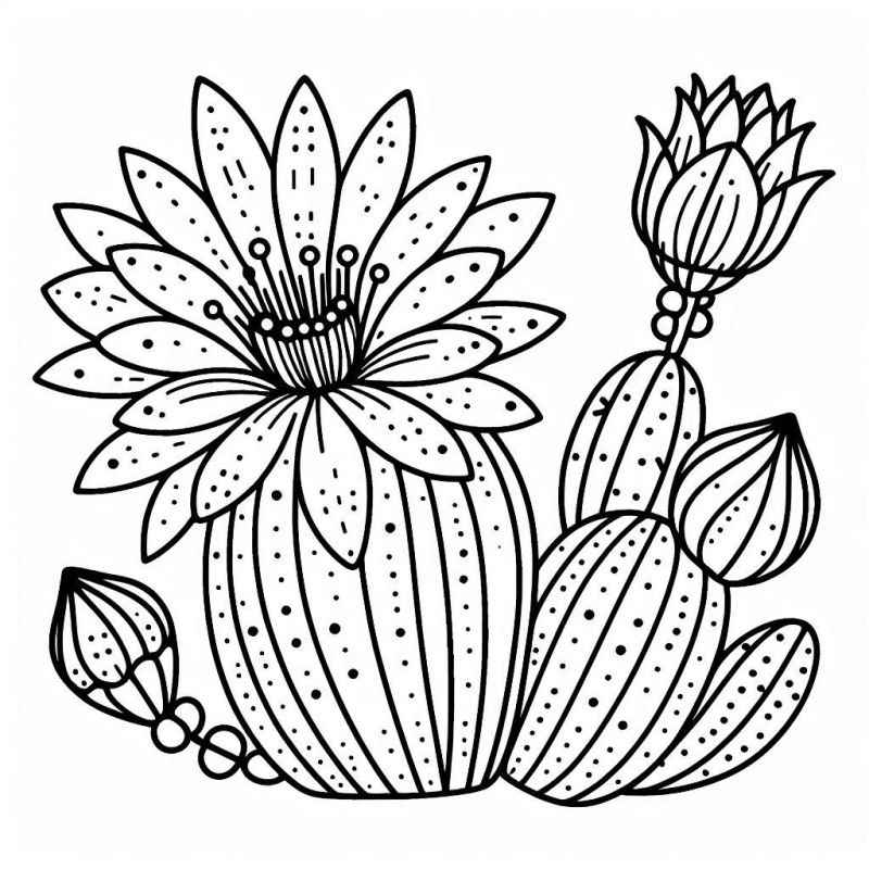 Desenho de Cactos Desenho Colorir Imprimir 33