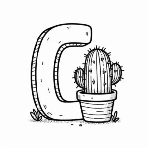 Desenho de Cactos Desenho Colorir Imprimir 35