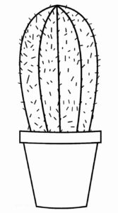 Desenho de Cactos Desenho Colorir Imprimir 37